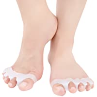 Gel Correctores de Dedos de Pie- Bestrice Separador de Toe Espaciadores de Goma del Dedo Dolor Alivio Usadas para…